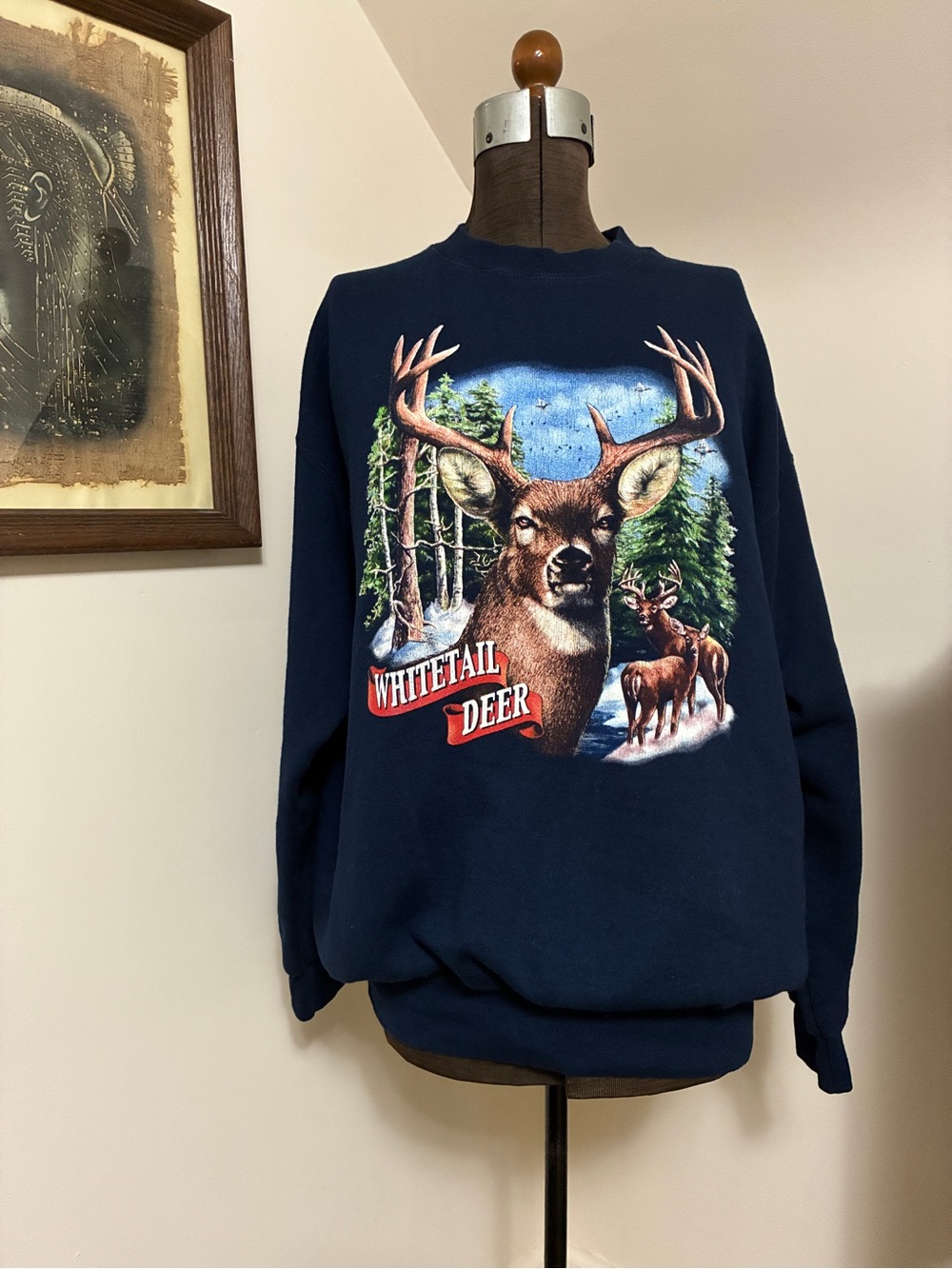 Vintage Whitetail Deer Member’s Mark Sweatshirt